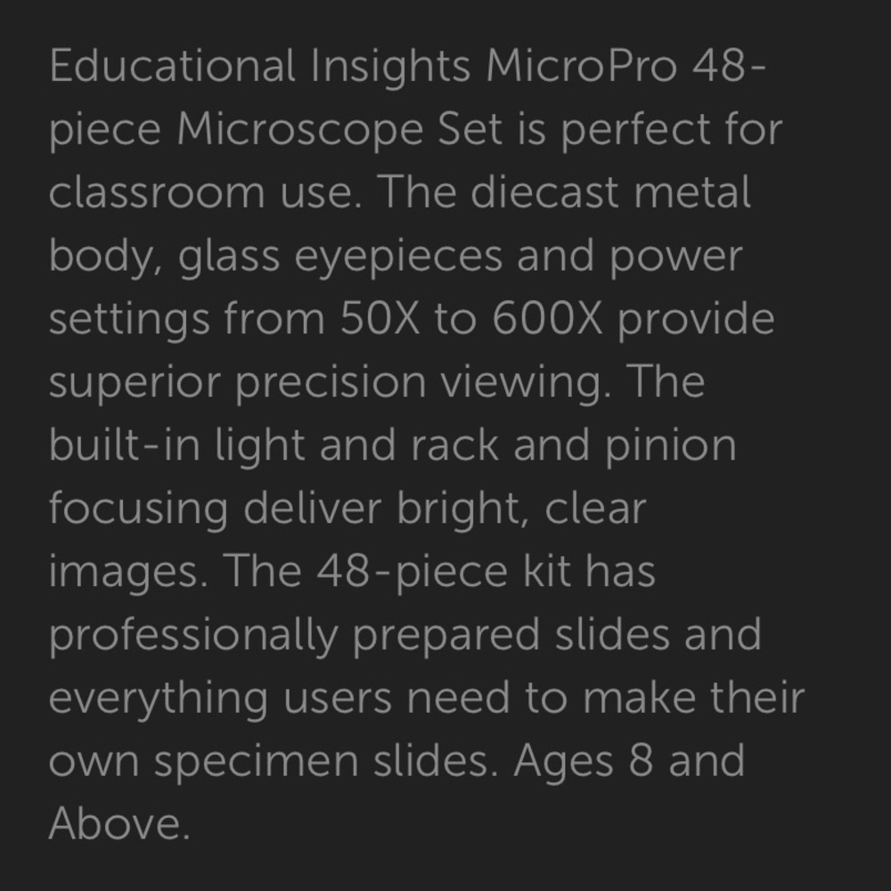 NWOT MicroPro 48-piece Microscope Set - Picture 8 of 12